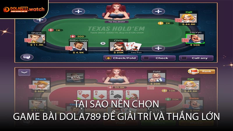 Tại Sao Nên Chọn Game Bài Dola789 Để Giải Trí Và Thắng Lớn